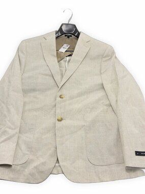 Express Extra Slim Blazer 40R Beige Linen Blend Sport Coat NWT Lightweight